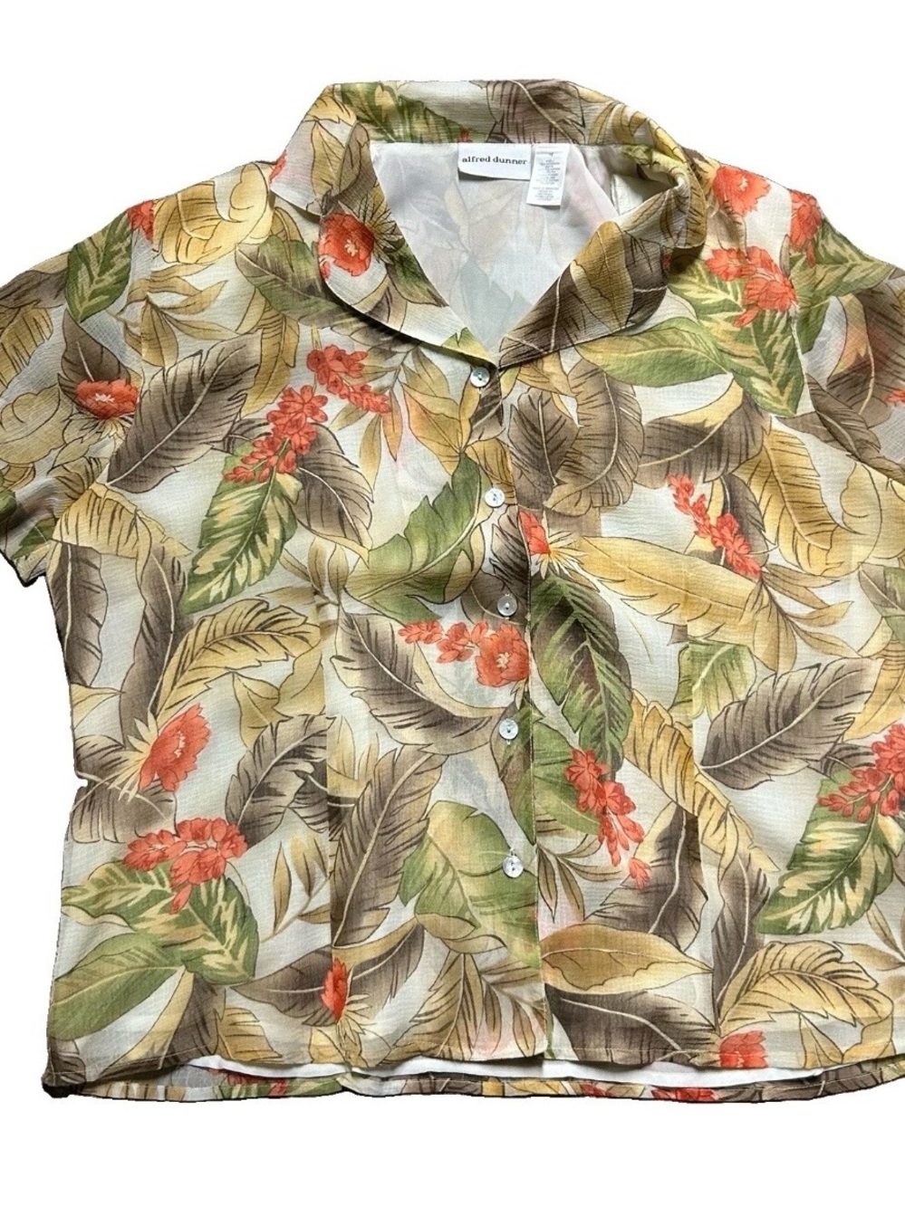 Women’s Alfred Dunner Floral Button Up Shirts Size 16